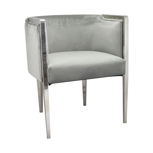Hannah Bucket Chair - Silver