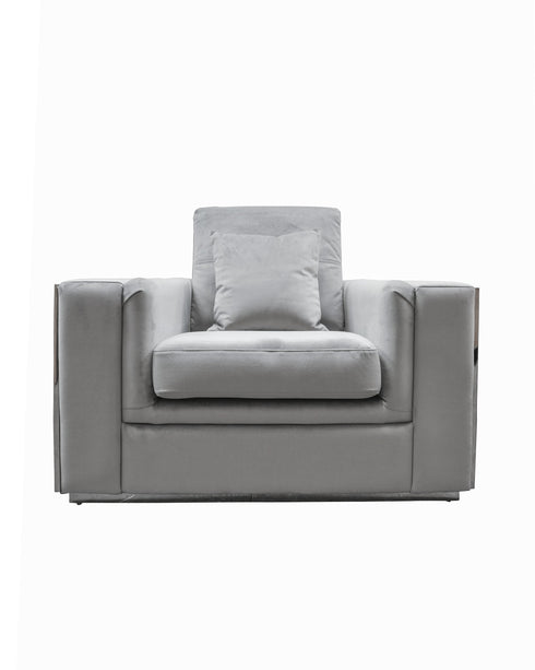 Denver Silver 3 Seater Sofa
