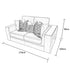 Denver Mink & Silver 3 Seater Sofa