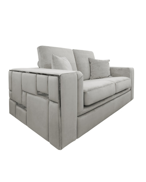 Denver Silver 3 Seater Sofa