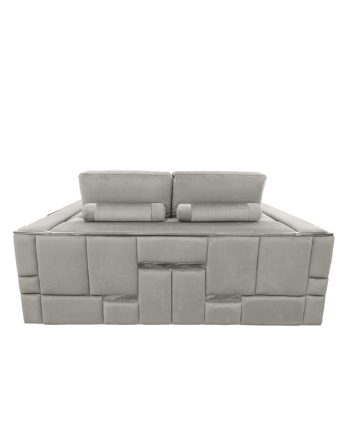 Denver Silver 3 Seater Sofa