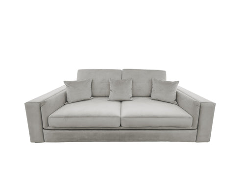 Denver Silver 3 Seater Sofa