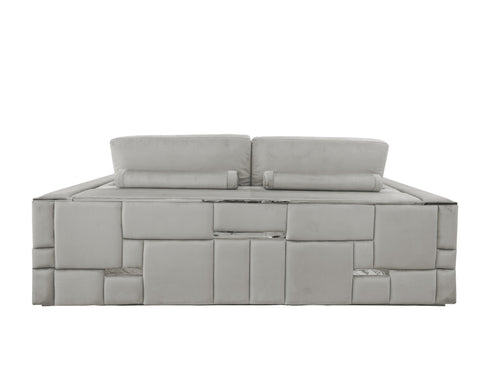 Denver Silver 3 Seater Sofa