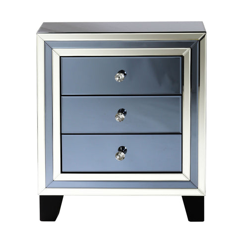 Atlantis 3 Drawer Bedside Grey