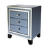 Atlantis 3 Drawer Bedside Grey