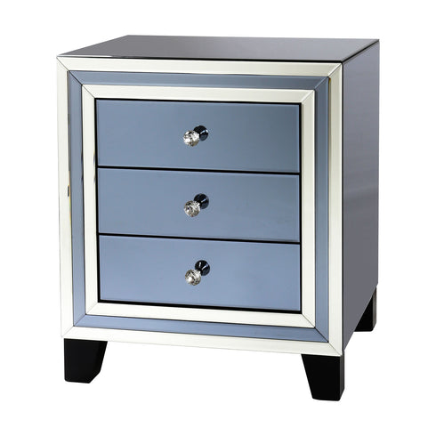 Atlantis 3 Drawer Bedside Grey
