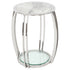 Scarlett Grey Marble Side Table