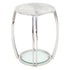 Scarlett Grey Marble Side Table