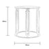 Ovada Top Side Table - White Marble
