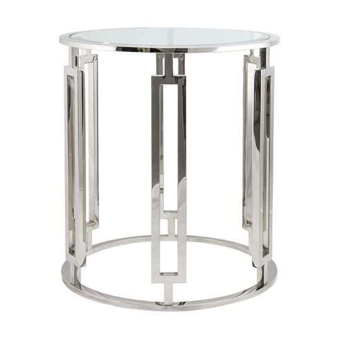 Ovada Clear Glass Side Table