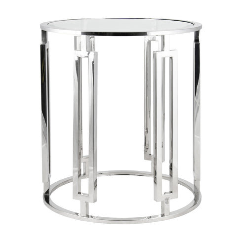 Ovada Clear Glass Side Table