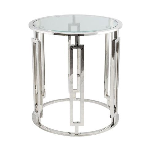Ovada Clear Glass Side Table
