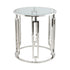 Ovada Clear Glass Side Table