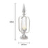 Sphere Stainless Steel Glass Candle Holder - Silver