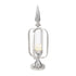 Sphere Stainless Steel Glass Candle Holder - Silver