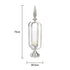 Sphere Stainless Steel Glass Candle Holder - Silver