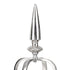 Sphere Stainless Steel Glass Candle Holder - Silver