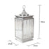 Silver Crystal Efect Glass Lantern