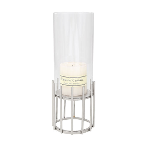 Collum Silver Candle Holder