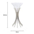Spire Vase With Glass Top Silver