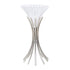 Spire Vase With Glass Top Silver