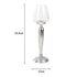 Stem Candle Holder With Clear Glass