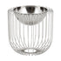 Round Silver Caged Vase