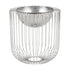Round Silver Caged Vase