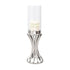 Pillar Candle Holder - Silver