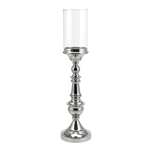Silver Chrome Candle Holder