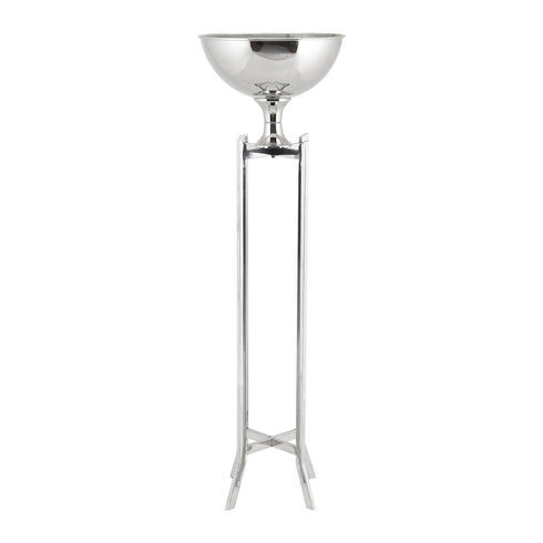 Floor Standing Vase Silver