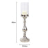 Glass Top Candle Holder Silver
