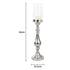 Glass Top Candle Holder Silver