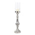 Glass Top Candle Holder Silver