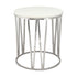 Mila Side Table - White Marble