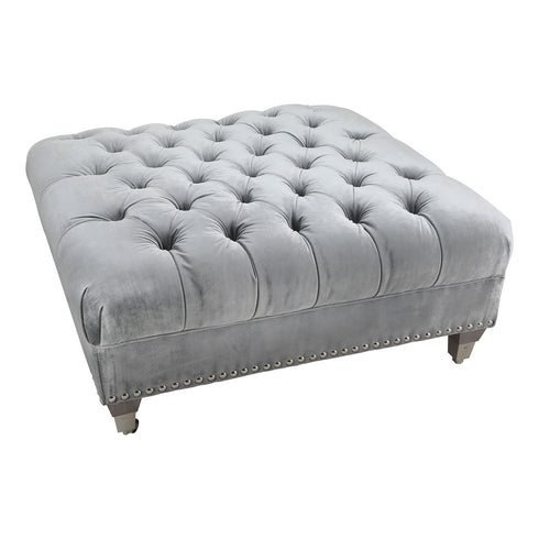 Avana Footstool Silver