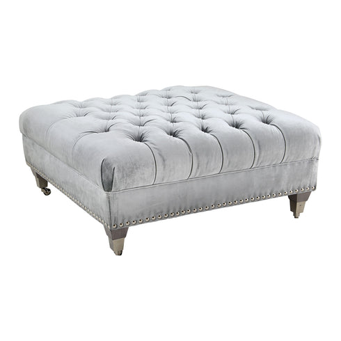 Avana Footstool Silver