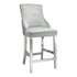 Megan Bar Stool With Chrome Legs - Silver