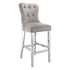 Chloe Bar Stool With Chrome Legs - Latte