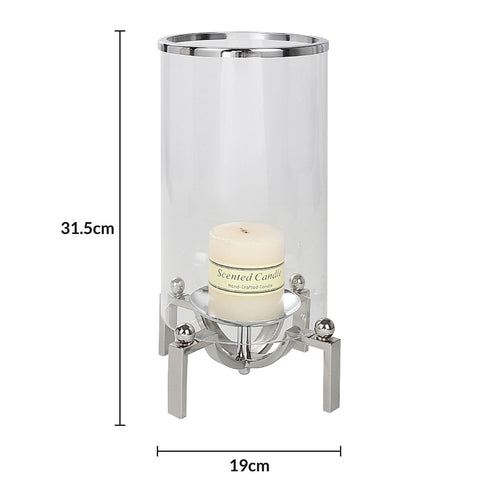 Chrome Stand Candle Holder