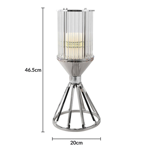 Hexagon Candle Holder - Silver