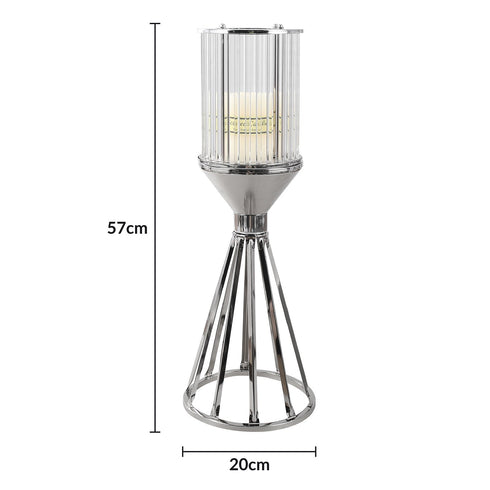 Hexagon Candle Holder - Silver