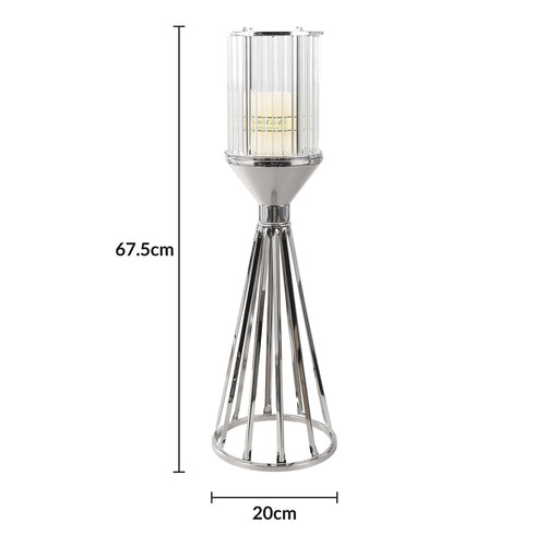 Hexagon Candle Holder - Silver