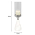 Marble Base Candle Holder - Silver