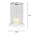 Round Marble Base Hurricane Lantern