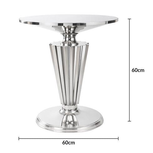 Pedestal Table - Silver