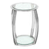 Scarlett Silver & Glass Side Table