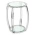 Scarlett Silver & Glass Side Table