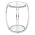 Scarlett Silver & Glass Side Table