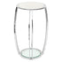 Scarlett Silver & White Marble Side Table